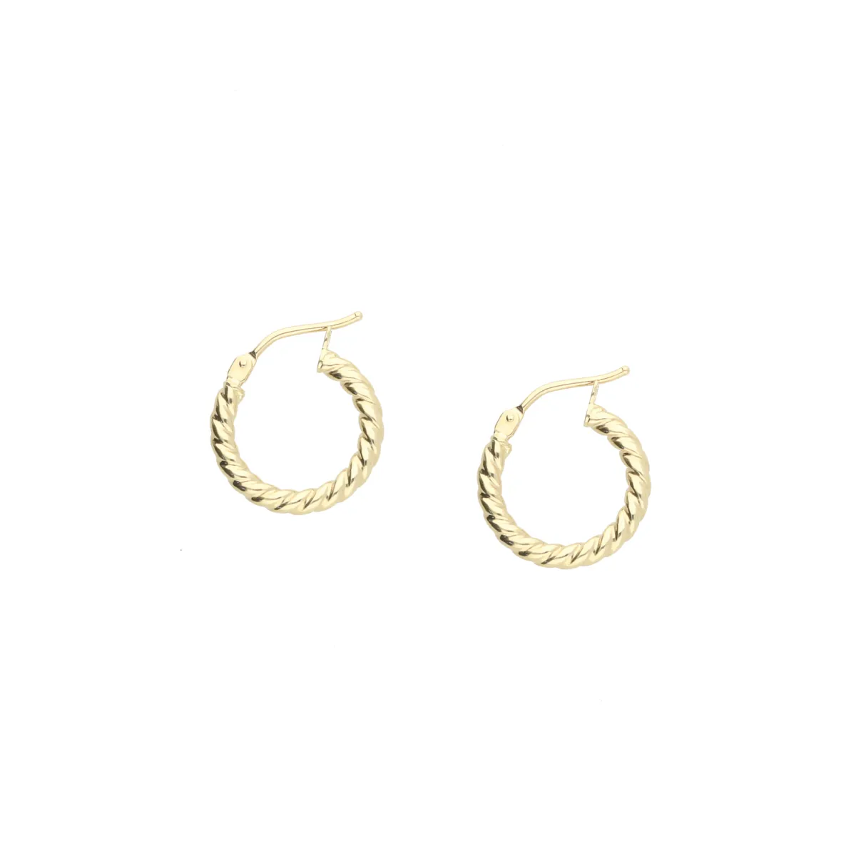 Picture of 9ct yellow gold hoop earrings