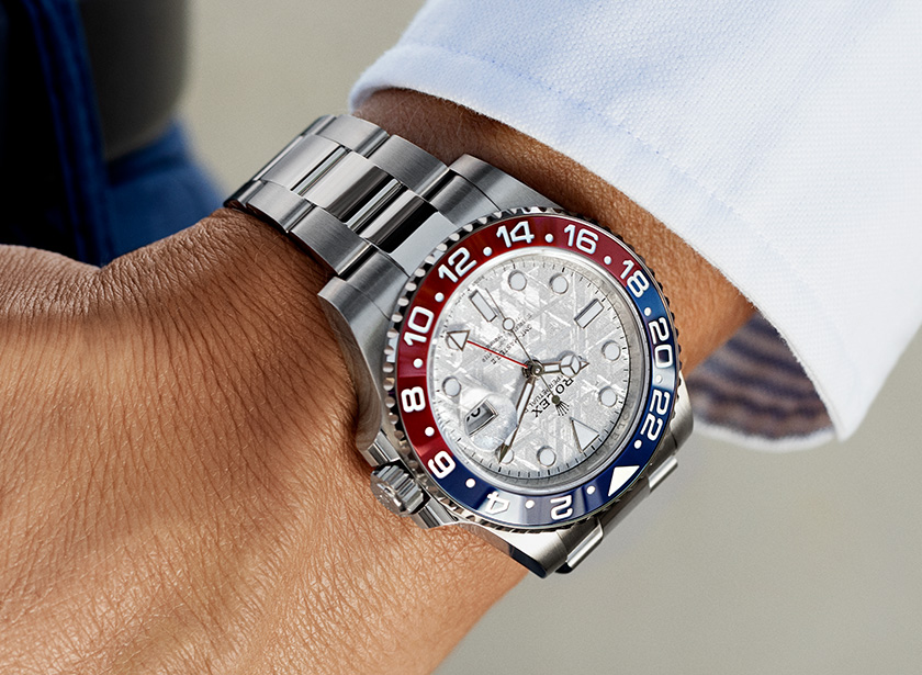 Rolex men's watch on wrist