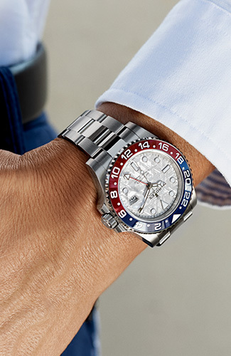 Rolex men's watch on wrist